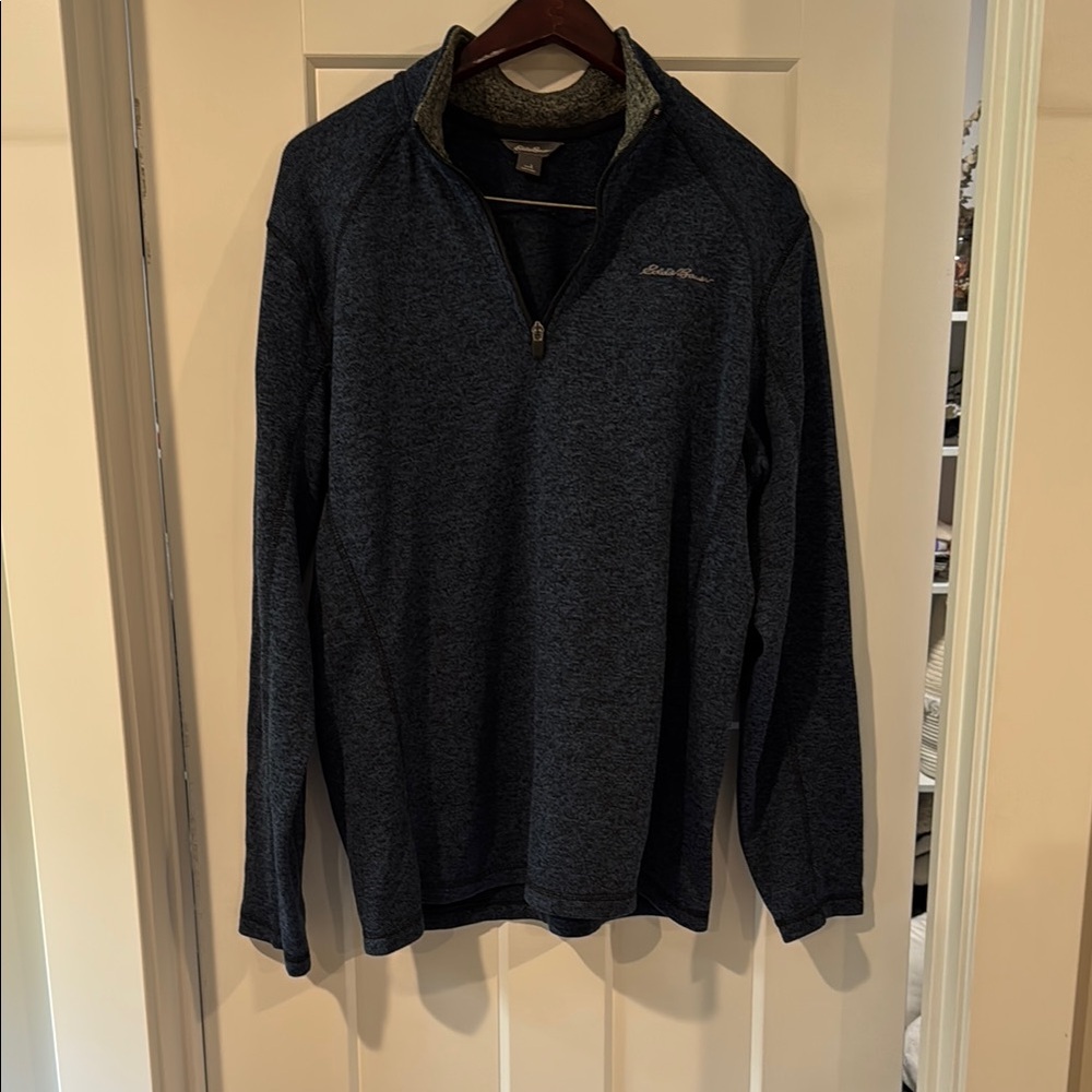Eddie Bauer Dark Blue Half-Zip Sweater